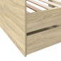 vidaXL Tagesbett mit Schubladen Sonoma-Eiche 100x200 cm Holzwerkstoff vidaXL Tagesbett mit Schubladen Sonoma-Eiche 100x200 cm Holzwerkstoff