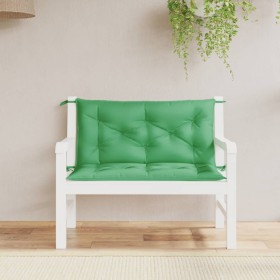 vidaXL Gartenbank-Auflagen 2 Stk. Grün 100x50x7 cm Oxford-Gewebe