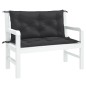 vidaXL Gartenbank-Auflagen 2 Stk. Schwarz 100x50x7 cm Oxford-Gewebe vidaXL Gartenbank-Auflagen 2 Stk. Schwarz 100x50x7 cm Oxford-Gewebe