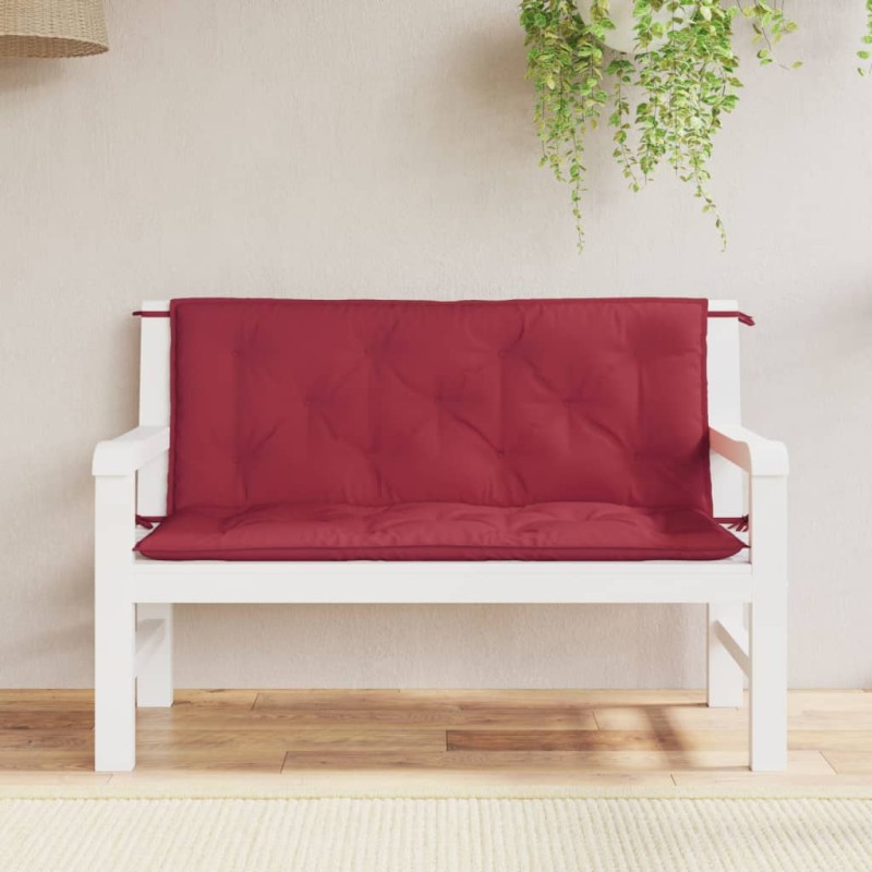 vidaXL Gartenbank-Auflagen 2 Stk. Weinrot 120x50x7 cm Oxford-Gewebe vidaXL Gartenbank-Auflagen 2 Stk. Weinrot 120x50x7 cm Oxford-Gewebe