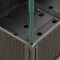 vidaXL Pflanzkübel mit Rankgitter Braun 120x40x142,5 cm PP vidaXL Pflanzkübel mit Rankgitter Braun 120x40x142,5 cm PP