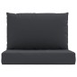 vidaXL Palettenkissen 2-tlg. Schwarz Oxford-Gewebe vidaXL Palettenkissen 2-tlg. Schwarz Oxford-Gewebe