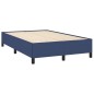 vidaXL Boxspringbett mit Matratze Blau 120x190 cm Stoff vidaXL Boxspringbett mit Matratze Blau 120x190 cm Stoff