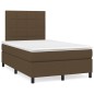 vidaXL Boxspringbett mit Matratze Dunkelbraun 120x190 cm Stoff vidaXL Boxspringbett mit Matratze Dunkelbraun 120x190 cm Stoff