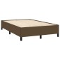 vidaXL Boxspringbett mit Matratze Dunkelbraun 120x190 cm Stoff vidaXL Boxspringbett mit Matratze Dunkelbraun 120x190 cm Stoff