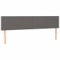 vidaXL Boxspringbett mit Matratze Grau 120x190 cm Kunstleder vidaXL Boxspringbett mit Matratze Grau 120x190 cm Kunstleder