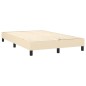 vidaXL Boxspringbett mit Matratze & LED Creme 120x190 cm Stoff vidaXL Boxspringbett mit Matratze & LED Creme 120x190 cm Stoff