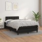 vidaXL Boxspringbett mit Matratze Schwarz 120x190 cm Kunstleder vidaXL Boxspringbett mit Matratze Schwarz 120x190 cm Kunstleder