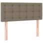 vidaXL Boxspringbett mit Matratze Taupe 120x190 cm Stoff vidaXL Boxspringbett mit Matratze Taupe 120x190 cm Stoff