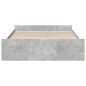 vidaXL Bettgestell mit Schubladen Betongrau 150x200 cm Holzwerkstoff vidaXL Bettgestell mit Schubladen Betongrau 150x200 cm Holzwerkstoff