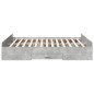 vidaXL Bettgestell mit Schubladen Betongrau 150x200 cm Holzwerkstoff vidaXL Bettgestell mit Schubladen Betongrau 150x200 cm Holzwerkstoff