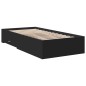 vidaXL Bettgestell mit Schubladen Schwarz 100x200 cm Holzwerkstoff vidaXL Bettgestell mit Schubladen Schwarz 100x200 cm Holzwerkstoff