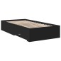 vidaXL Bettgestell mit Schubladen Schwarz 100x200 cm Holzwerkstoff vidaXL Bettgestell mit Schubladen Schwarz 100x200 cm Holzwerkstoff