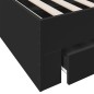 vidaXL Bettgestell mit Schubladen Schwarz 100x200 cm Holzwerkstoff vidaXL Bettgestell mit Schubladen Schwarz 100x200 cm Holzwerkstoff