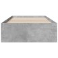 vidaXL Bettgestell mit Schubladen Betongrau 100x200 cm Holzwerkstoff vidaXL Bettgestell mit Schubladen Betongrau 100x200 cm Holzwerkstoff
