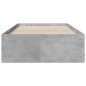 vidaXL Bettgestell mit Schubladen Betongrau 90x190 cm Holzwerkstoff vidaXL Bettgestell mit Schubladen Betongrau 90x190 cm Holzwerkstoff