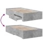 vidaXL Bettgestell mit Schubladen Betongrau 90x190 cm Holzwerkstoff vidaXL Bettgestell mit Schubladen Betongrau 90x190 cm Holzwerkstoff