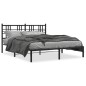 vidaXL Bettgestell mit Kopfteil Metall Schwarz 160x200 cm vidaXL Bettgestell mit Kopfteil Metall Schwarz 160x200 cm