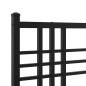 vidaXL Bettgestell mit Kopfteil Metall Schwarz 160x200 cm vidaXL Bettgestell mit Kopfteil Metall Schwarz 160x200 cm