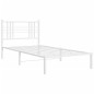 vidaXL Bettgestell mit Kopfteil Metall Weiß 100x190 cm vidaXL Bettgestell mit Kopfteil Metall Weiß 100x190 cm