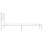 vidaXL Bettgestell mit Kopfteil Metall Weiß 100x190 cm vidaXL Bettgestell mit Kopfteil Metall Weiß 100x190 cm