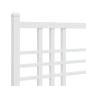 vidaXL Bettgestell mit Kopfteil Metall Weiß 140x190 cm vidaXL Bettgestell mit Kopfteil Metall Weiß 140x190 cm