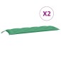 vidaXL Gartenbank-Auflagen 2 Stk. Grün 150x50x7 cm Oxford-Gewebe vidaXL Gartenbank-Auflagen 2 Stk. Grün 150x50x7 cm Oxford-Gewebe