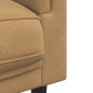 vidaXL 2-tlg. Sofagarnitur mit Kissen Braun Samt vidaXL 2-tlg. Sofagarnitur mit Kissen Braun Samt