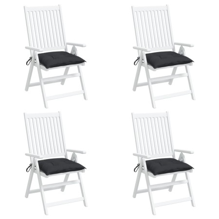 vidaXL Palettenkissen 4 Stk. Schwarz 50x50x7 cm Oxford-Gewebe