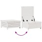 vidaXL 4-tlg. Garten-Lounge-Set mit Kissen Weiß Massivholz Kiefer vidaXL 4-tlg. Garten-Lounge-Set mit Kissen Weiß Massivholz Kiefer