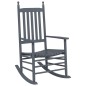vidaXL Schaukelstühle mit Gebogenen Sitzen 2 Stk. Grau Pappelholz vidaXL Schaukelstühle mit Gebogenen Sitzen 2 Stk. Grau Pappelholz
