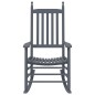 vidaXL Schaukelstühle mit Gebogenen Sitzen 2 Stk. Grau Pappelholz vidaXL Schaukelstühle mit Gebogenen Sitzen 2 Stk. Grau Pappelholz