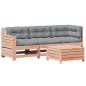 vidaXL 4-tlg. Garten-Lounge-Set mit Kissen Massivholz Douglasie vidaXL 4-tlg. Garten-Lounge-Set mit Kissen Massivholz Douglasie