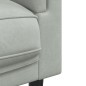 vidaXL 3-tlg. Sofagarnitur mit Kissen Hellgrau Samt vidaXL 3-tlg. Sofagarnitur mit Kissen Hellgrau Samt