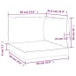 vidaXL Palettenkissen 3-tlg. Cremeweiß Oxford-Gewebe vidaXL Palettenkissen 3-tlg. Cremeweiß Oxford-Gewebe