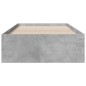 vidaXL Bettgestell mit Schubladen Betongrau 90x200 cm Holzwerkstoff vidaXL Bettgestell mit Schubladen Betongrau 90x200 cm Holzwerkstoff