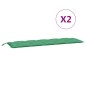 vidaXL Gartenbank-Auflagen 2 Stk. Grün 180x50x7 cm Oxford-Gewebe vidaXL Gartenbank-Auflagen 2 Stk. Grün 180x50x7 cm Oxford-Gewebe