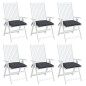 vidaXL Stuhlkissen 6 Stk. Anthrazit 40x40x7 cm Oxford-Gewebe vidaXL Stuhlkissen 6 Stk. Anthrazit 40x40x7 cm Oxford-Gewebe