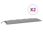 vidaXL Gartenbank-Auflagen 2 Stk. Grau 150x50x7 cm Oxford-Gewebe vidaXL Gartenbank-Auflagen 2 Stk. Grau 150x50x7 cm Oxford-Gewebe