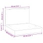 vidaXL Palettenkissen 2-tlg. Cremeweiß Oxford-Gewebe vidaXL Palettenkissen 2-tlg. Cremeweiß Oxford-Gewebe