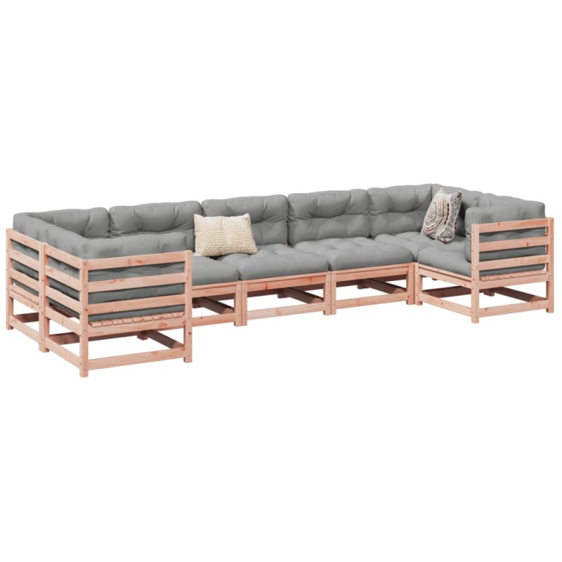 vidaXL 7-tlg. Garten-Sofagarnitur mit Kissen Massivholz Douglasie vidaXL 7-tlg. Garten-Sofagarnitur mit Kissen Massivholz Douglasie