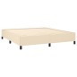 vidaXL Boxspringbett mit Matratze Creme 160x200 cm Stoff vidaXL Boxspringbett mit Matratze Creme 160x200 cm Stoff