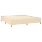 vidaXL Boxspringbett mit Matratze Creme 180x200 cm Stoff vidaXL Boxspringbett mit Matratze Creme 180x200 cm Stoff