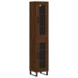 Highboard Braun Eichen-Optik 34,5x34x180 cm Holzwerkstoff Highboard Braun Eichen-Optik 34,5x34x180 cm Holzwerkstoff