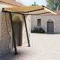 Automatische Markise mit LED & Windsensor 3,5x2,5 m Gelb & Weiß Automatische Markise mit LED & Windsensor 3,5x2,5 m Gelb & Weiß