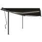 Automatische Markise mit LED & Windsensor 4,5x3,5 m Anthrazit Automatische Markise mit LED & Windsensor 4,5x3,5 m Anthrazit