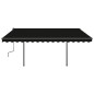Automatische Markise mit LED & Windsensor 4,5x3,5 m Anthrazit Automatische Markise mit LED & Windsensor 4,5x3,5 m Anthrazit