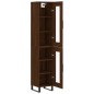 Highboard Braun Eichen-Optik 34,5x34x180 cm Holzwerkstoff Highboard Braun Eichen-Optik 34,5x34x180 cm Holzwerkstoff