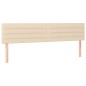 vidaXL Boxspringbett mit Matratze Creme 160x200 cm Stoff vidaXL Boxspringbett mit Matratze Creme 160x200 cm Stoff