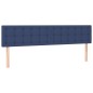 vidaXL Boxspringbett mit Matratze Blau 180x200 cm Stoff vidaXL Boxspringbett mit Matratze Blau 180x200 cm Stoff